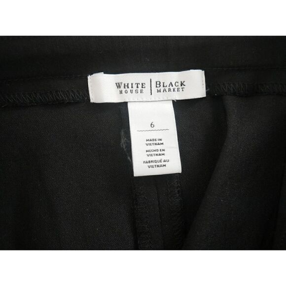 WHITE HOUSE BLACK MARKET | Comfort Stretch A Line Pull on Black Skirt Size 6 - Picture 3 of 4